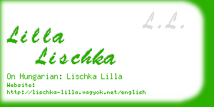 lilla lischka business card